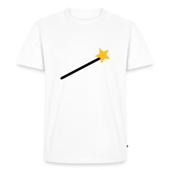Magicien - T-shirt Premium bio Homme - blanc - Devant - Nico (187cm)