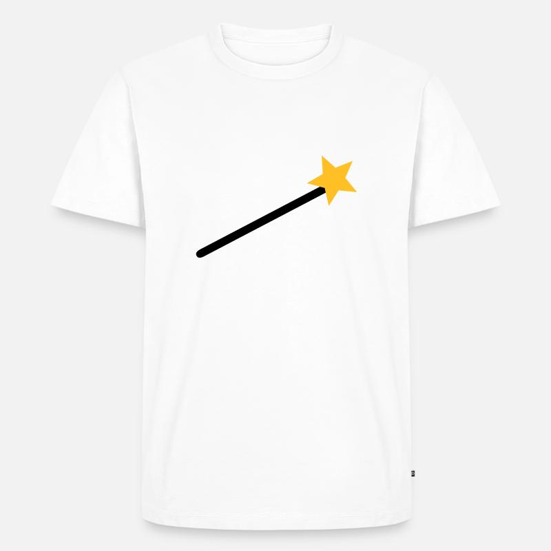 Zauberer - Männer Premium Bio T-Shirt - Weiß