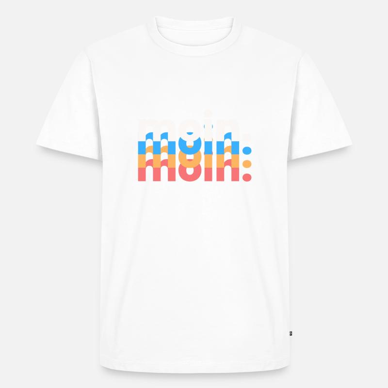moin - Männer Premium Bio T-Shirt - Weiß