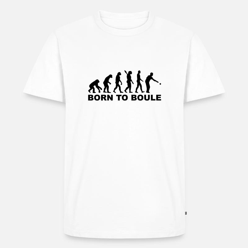 Boule Evolution - Men's Premium Organic T-Shirt - white