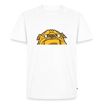 An English Bulldog - Men's Premium Organic T-Shirt - white - Front - Nico (187cm)