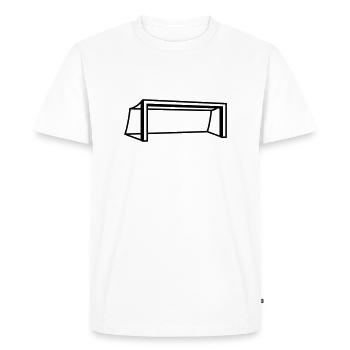 Soccer Goal Design - Men's Premium Organic T-Shirt - white - Front - Nico (187cm)