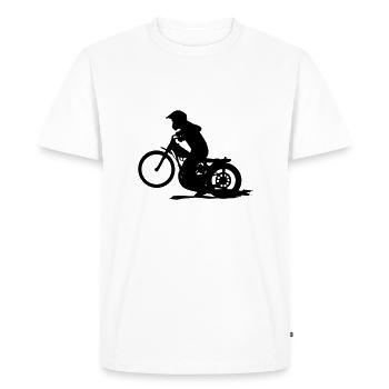 Speedway - Men's Premium Organic T-Shirt - white - Front - Nico (187cm)