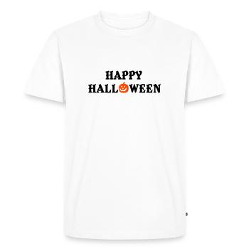Joyeux halloween - T-shirt Premium bio Homme - blanc - Devant - Nico (187cm)