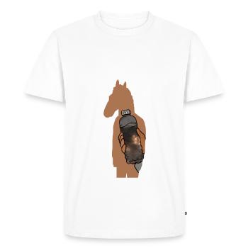 A Horse with no name - Men's Premium Organic T-Shirt - white - Front - Nico (187cm)