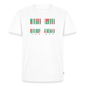 Fabriqué en Euskadi Color Grunge - T-shirt Premium bio Homme - blanc - Devant - Nico (187cm)