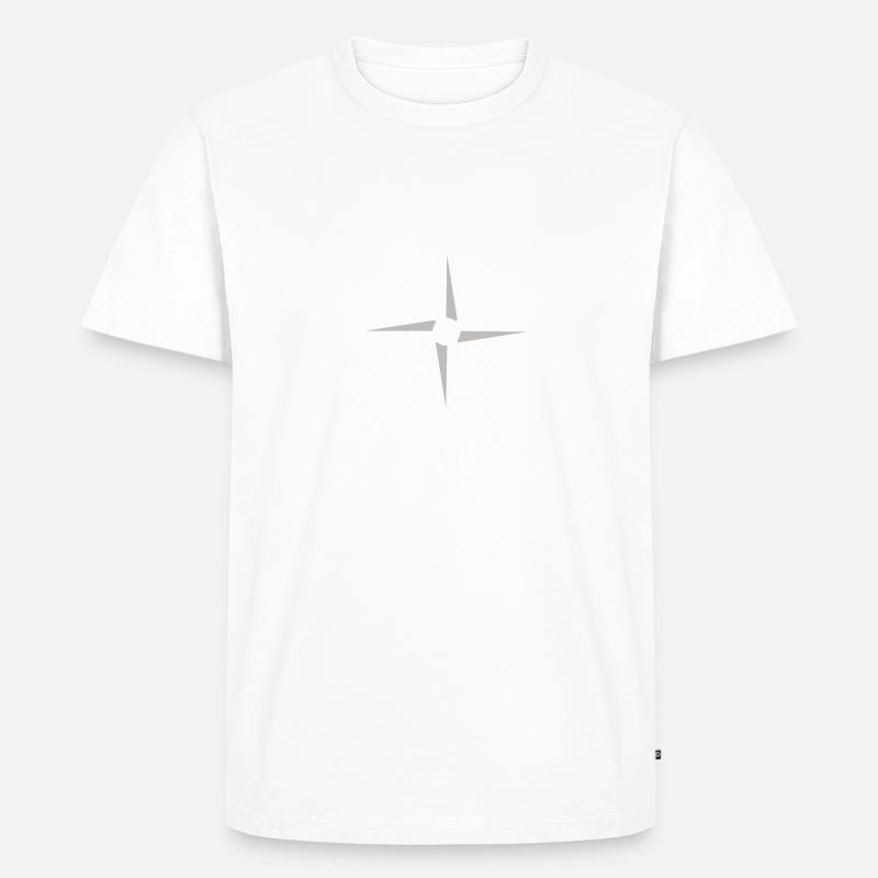 Compass white - Men's Premium Organic T-Shirt - undefined