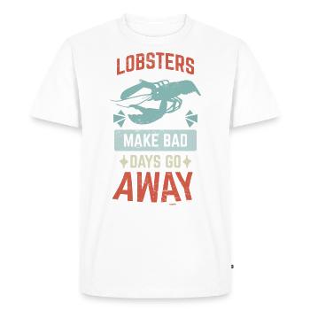 Homard - T-shirt Premium bio Homme - blanc - Devant - Nico (187cm)
