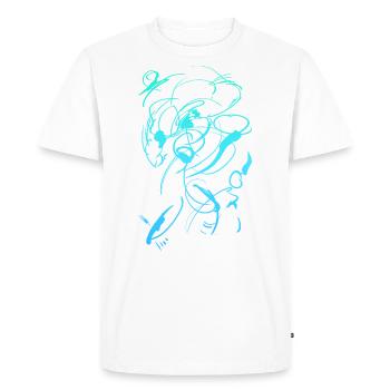 Abtakt Design - T-shirt Premium bio Homme - blanc - Devant - Nico (187cm)