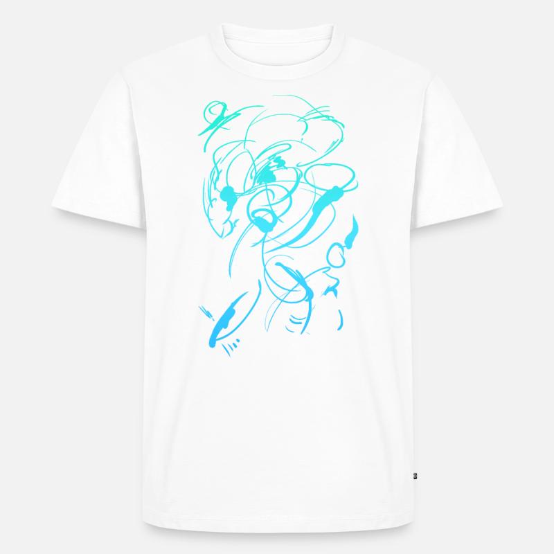 Abstakt Design - Männer Premium Bio T-Shirt - Weiß