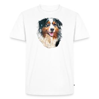 aussie - T-shirt Premium bio Homme - blanc - Devant - Nico (187cm)