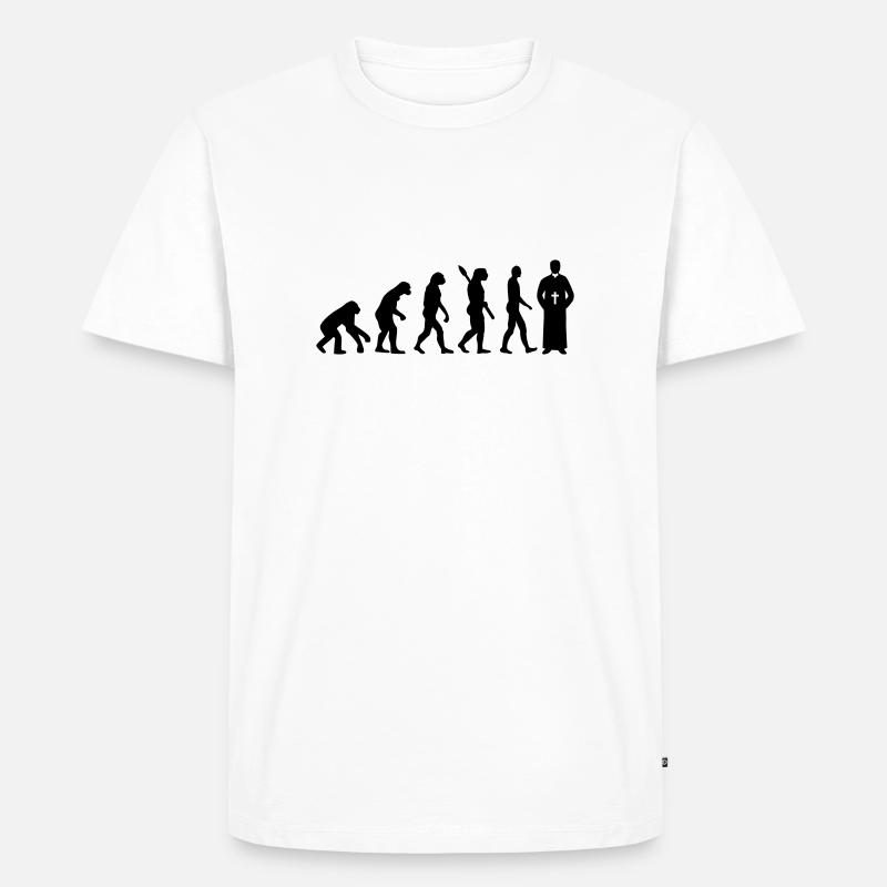 Évolution Pasteur - T-shirt Premium bio Homme - blanc