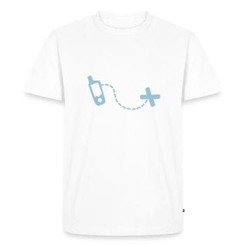 Geocaching - T-shirt Premium bio Homme - blanc - Devant - Nico (187cm)