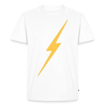 Eclair - T-shirt Premium bio Homme - blanc - Devant - Nico (187cm)