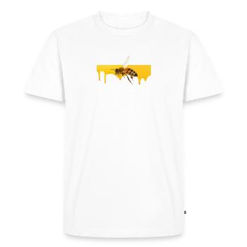 sauvons les abeilles - T-shirt Premium bio Homme - blanc - Devant - Nico (187cm)