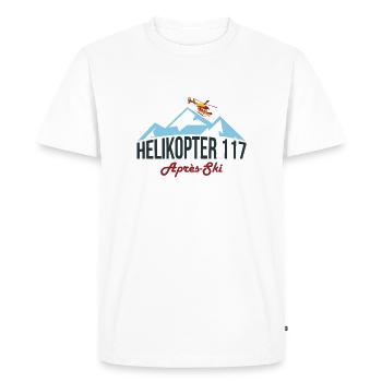 Apres-Ski Helicopter 117 Chemise - T-shirt Premium bio Homme - blanc - Devant - Nico (187cm)