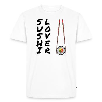 Sushi - T-shirt Premium bio Homme - blanc - Devant - Nico (187cm)