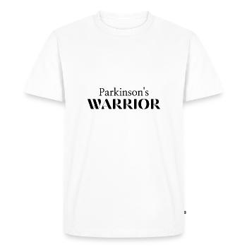 parkinson's warrior - T-shirt Premium bio Homme - blanc - Devant - Nico (187cm)