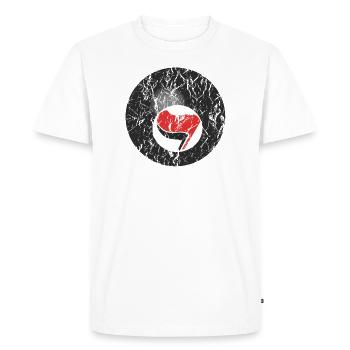Billiards antifascist - Men's Premium Organic T-Shirt - white - Front - Nico (187cm)