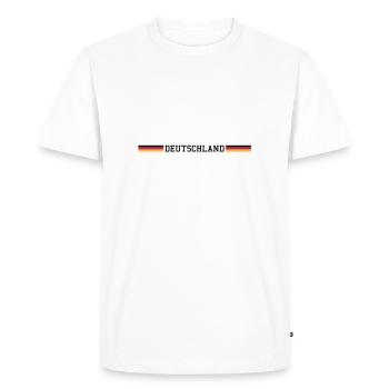Football, Coupe du Monde 2014, en Allemagne - T-shirt Premium bio Homme - blanc - Devant - Nico (187cm)