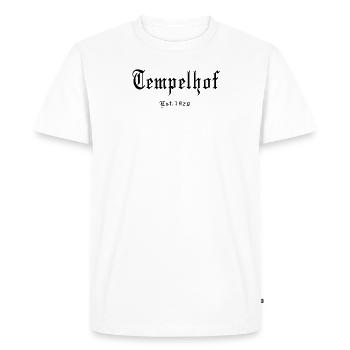 Berlin Tempelhof South Berlin Tempelhof Tshirt - Men's Premium Organic T-Shirt - white - Front - Nico (187cm)