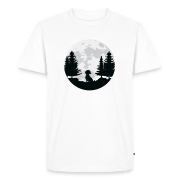 Cute Dachshund Tshirt for Dachshund fans gift - Men's Premium Organic T-Shirt - white - Front - Nico (187cm)