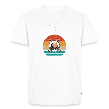 Golf Sportsman Joueur de golf Retro Club Sport - T-shirt Premium bio Homme - blanc - Devant - Nico (187cm)