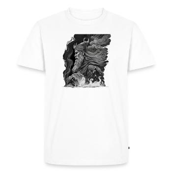 Odin, Père des Dieux, Mythologie nordique, Wotan - T-shirt Premium bio Homme - blanc - Devant - Nico (187cm)