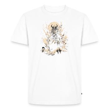 Wolf Warrior Combattants féroces avec une force animale - T-shirt Premium bio Homme - blanc - Devant - Nico (187cm)