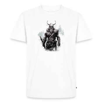 Le protecteur protecteur de Wahalla protecteur de la gloire éternelle - T-shirt Premium bio Homme - blanc - Devant - Nico (187cm)