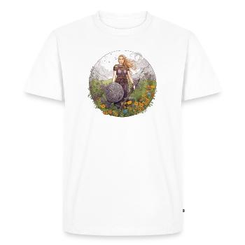 Beauty of Freya The one for followers Freya - Men's Premium Organic T-Shirt - white - Front - Nico (187cm)