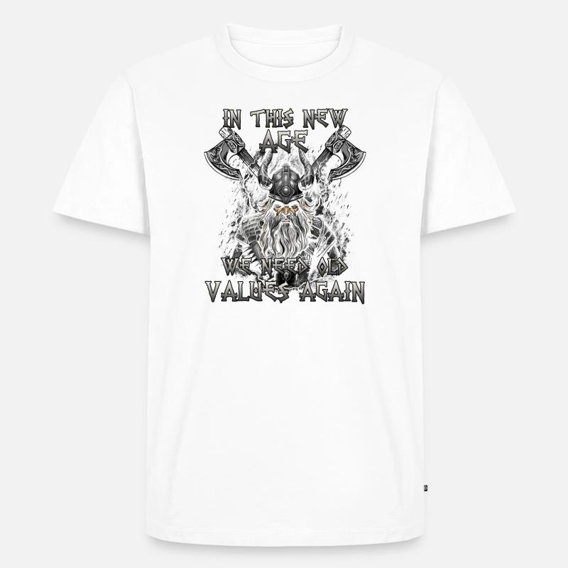 Walhalla Erbe Geschenk einer Kriegerkultur - Männer Premium Bio T-Shirt - Weiß