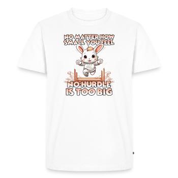 Kaninhop Wonder: Experience the magic of Kaninhop - Men's Premium Organic T-Shirt - white - Front - Nico (187cm)