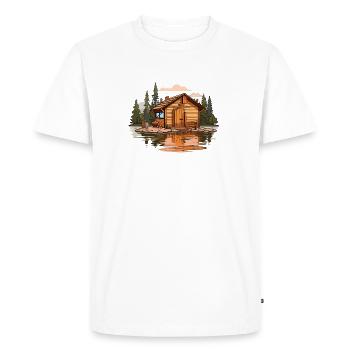 Sauna T sauna finlandais bien-être pour les - T-shirt Premium bio Homme - blanc - Devant - Nico (187cm)