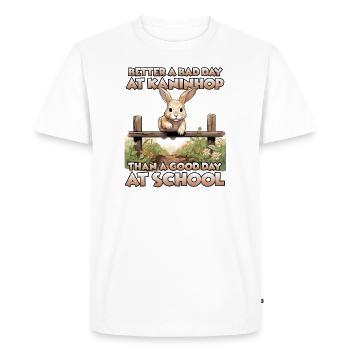 Joie d'Agility Cadeau Kaninhop Fans de lapins - T-shirt Premium bio Homme - blanc - Devant - Nico (187cm)