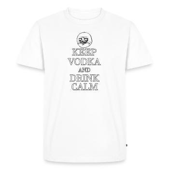 funny booze party gadgets vodka party drinkers - Men's Premium Organic T-Shirt - white - Front - Nico (187cm)