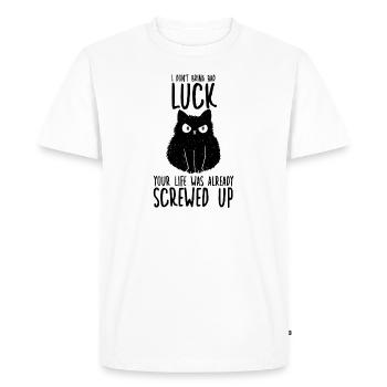 Motif amusant de propriétaire de chat pour les - T-shirt Premium bio Homme - blanc - Devant - Nico (187cm)