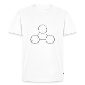 Triangle des chats Cadeau amusant pour les - T-shirt Premium bio Homme - blanc - Devant - Nico (187cm)