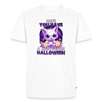 Kawaii Stuff Costume chat d'Halloween cadeau - T-shirt Premium bio Homme - blanc - Devant - Nico (187cm)