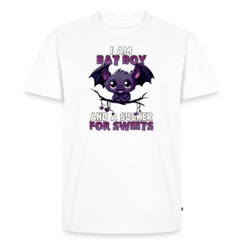Bat Boy Halloween Costume Halloween Bat Kawaii - Men's Premium Organic T-Shirt - white - Front - Nico (187cm)