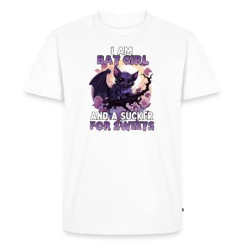 Halloween Costume Bat Girl Cosplay Kawaii - T-shirt Premium bio Homme - blanc - Devant - Nico (187cm)