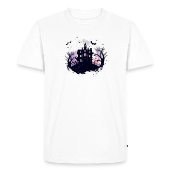Halloween Maison hantée Horreur Costume - T-shirt Premium bio Homme - blanc - Devant - Nico (187cm)