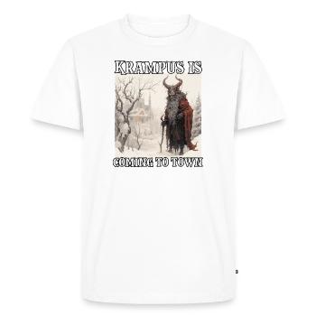 Krampus Père Noël T Personnage de légende - T-shirt Premium bio Homme - blanc - Devant - Nico (187cm)
