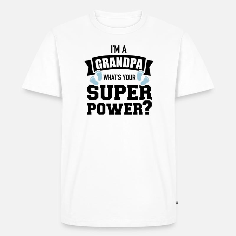 Opa - Männer Premium Bio T-Shirt - Weiß