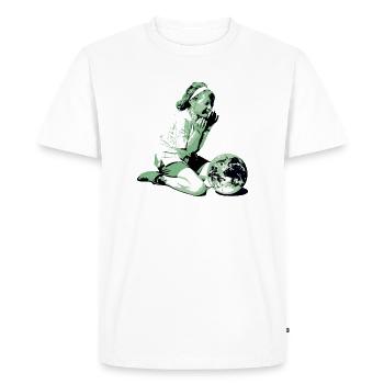 Terre Protection du climat Changement climatique Environnement Conservation de la nature - T-shirt Premium bio Homme - blanc - Devant - Nico (187cm)