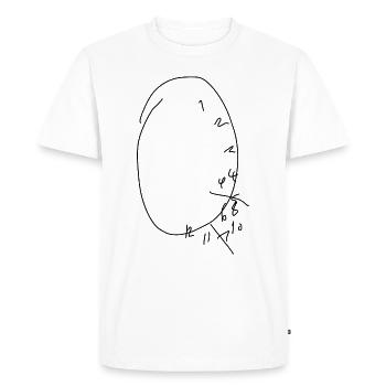 Will Graham's Clock - Hannibal tv series - T-shirt Premium bio Homme - blanc - Devant - Nico (187cm)