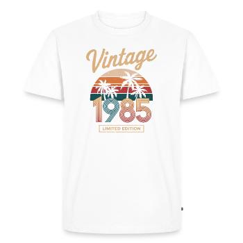 Limitade edition 1985 - T-shirt Premium bio Homme - blanc - Devant - Nico (187cm)
