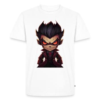 Un monstre vampire en colère dans un style comique - T-shirt Premium bio Homme - blanc - Devant - Nico (187cm)