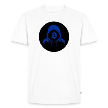 Bitcon BTC Sign Crypto - Men's Premium Organic T-Shirt - white - Front - Nico (187cm)
