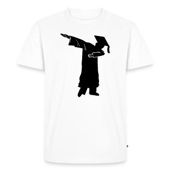 Diplômé Dabbing Dab - T-shirt Premium bio Homme - blanc - Devant - Nico (187cm)